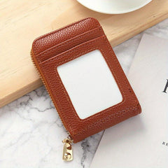Portable Clutch Wallet Zipper Around Credit Card Holder Lightweight Purse