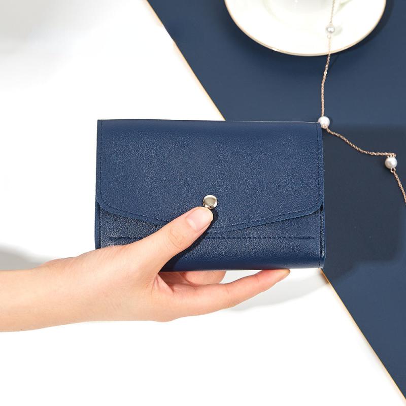 Solid Envelop Jewelry Storage Pouch Minimalist Portable Bag