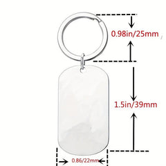 Metal Bag Pendant Letter Print Accessory
