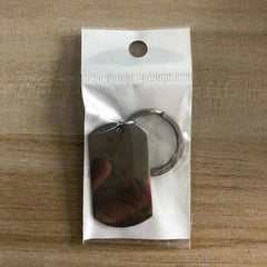 Metal Bag Pendant Letter Print Accessory