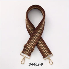 Colorful Embroidered Pattern Bag Strap Wide Adjustable Polka Dot