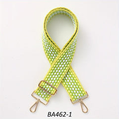 Colorful Embroidered Pattern Bag Strap Wide Adjustable Polka Dot