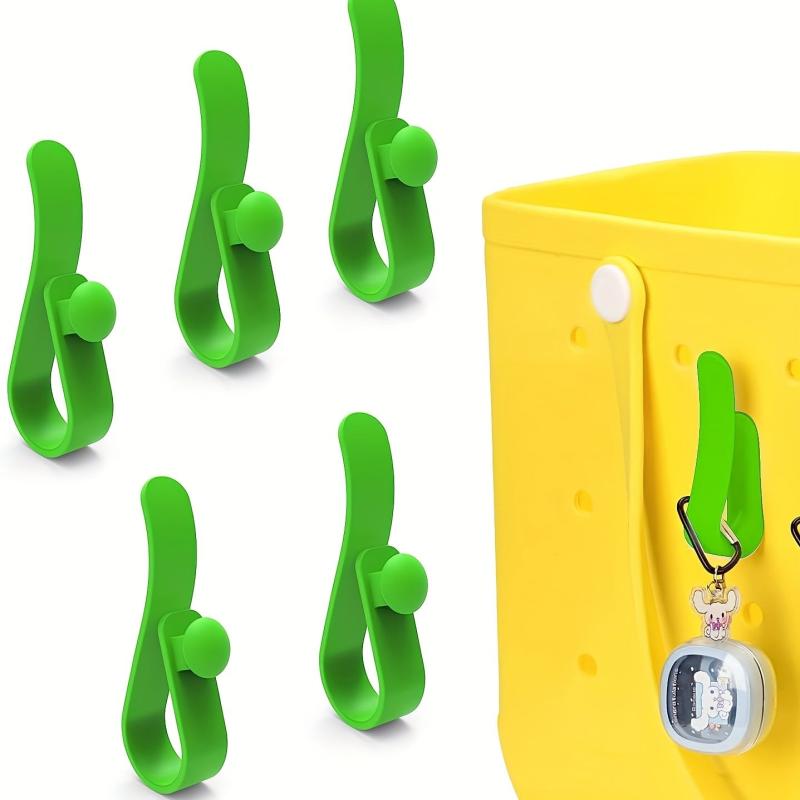 5 Pcs Plastic Beach Bag Hooks Detachable Durable Bag Accessories