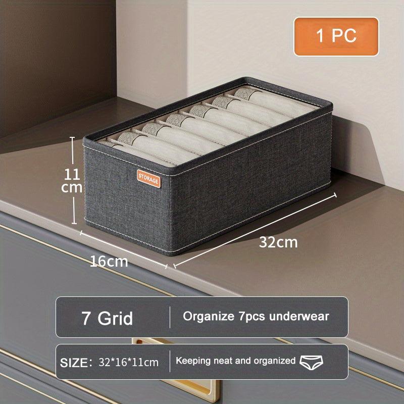 Foldable Lightweight Storage Box With Grids for Wardrobe