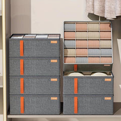 Foldable Lightweight Storage Box With Grids for Wardrobe
