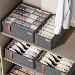 Foldable Lightweight Storage Box With Grids for Wardrobe