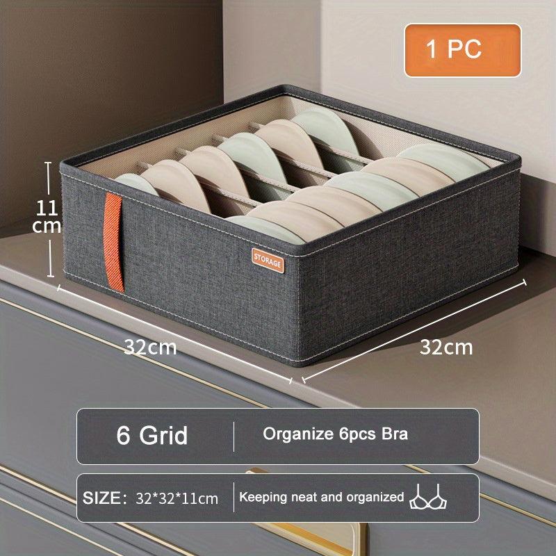 Foldable Lightweight Storage Box With Grids for Wardrobe