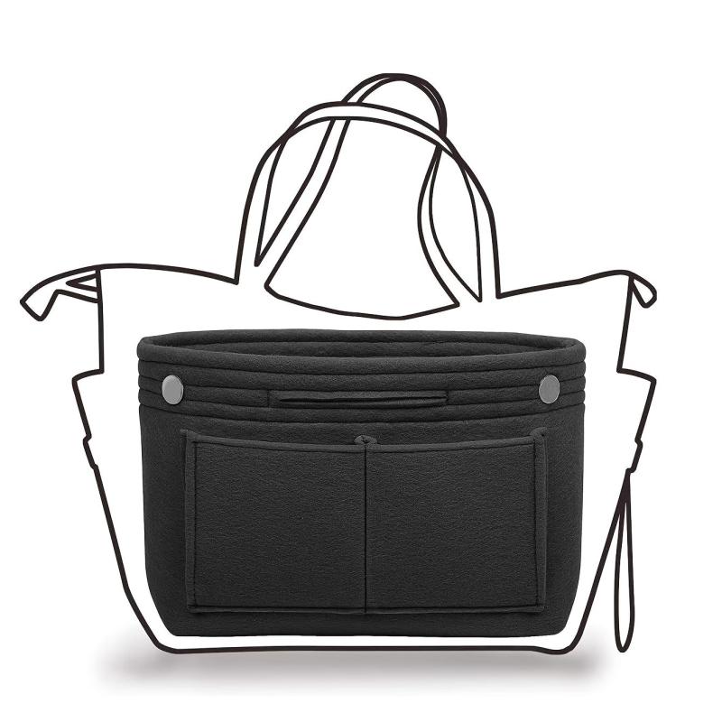 Felt Backpack Insert Storage Bag Travel Organizer Cosmetic Bag
