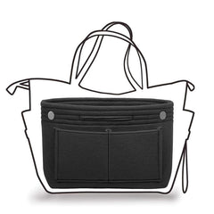 Felt Backpack Insert Storage Bag Travel Organizer Cosmetic Bag