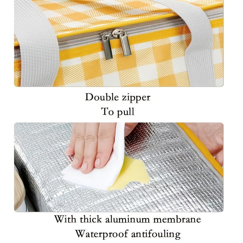 Large Capacity Outdoor Picnic Bag Insulation Portable Waterproof Lunch Bag