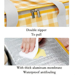 Large Capacity Outdoor Picnic Bag Insulation Portable Waterproof Lunch Bag
