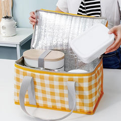 Large Capacity Outdoor Picnic Bag Insulation Portable Waterproof Lunch Bag