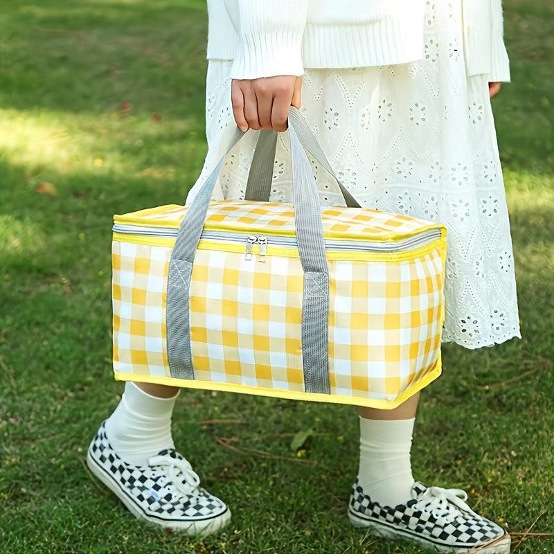 Large Capacity Outdoor Picnic Bag Insulation Portable Waterproof Lunch Bag