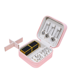 Mini Jewelry Storage Box Zipper Portable Travel Container
