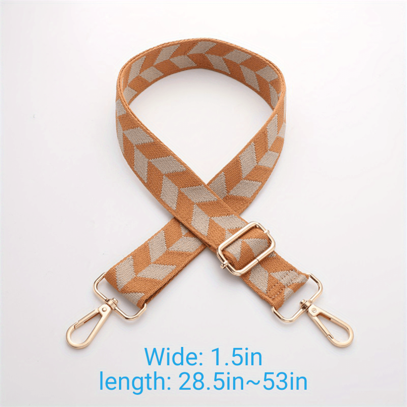 Geometric Pattern Bag Strap Vintage Adjustable Strap