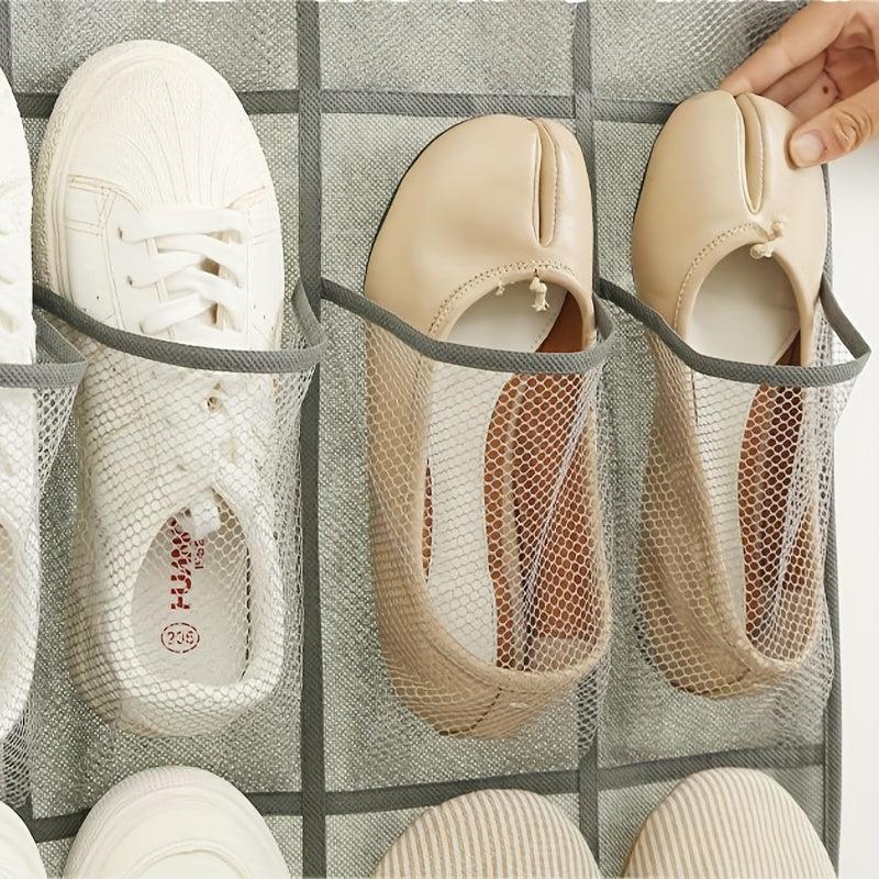 Over The Door Hanging Shoe Rack Organizer for Closet Door Shoes Storage