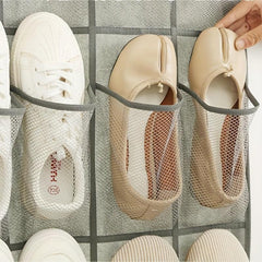 Over The Door Hanging Shoe Rack Organizer for Closet Door Shoes Storage