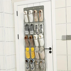 Over The Door Hanging Shoe Rack Organizer for Closet Door Shoes Storage