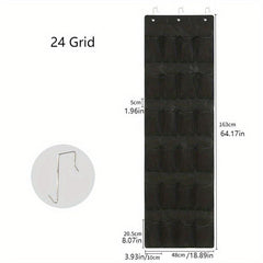 Over The Door Hanging Shoe Rack Organizer for Closet Door Shoes Storage
