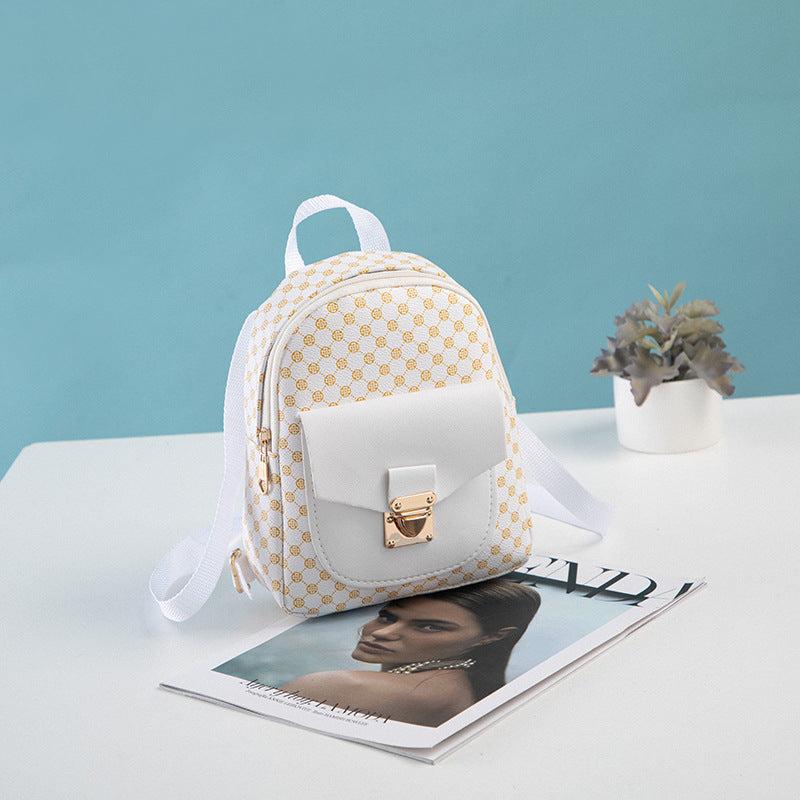 Small Bag Ladies Printed Shoulder Bag Small Backpack