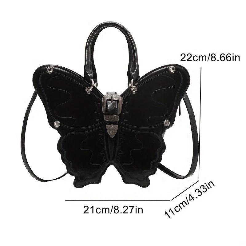 Punk Style Butterfly Backpack Vintage Y2K Crossbody Bag