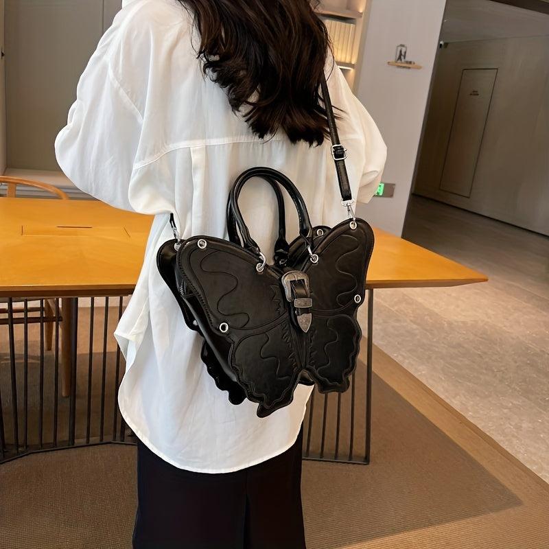 Punk Style Butterfly Backpack Vintage Y2K Crossbody Bag