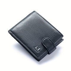Men's Leather Money Clip Wallet Trifold ID Window Coin Purse