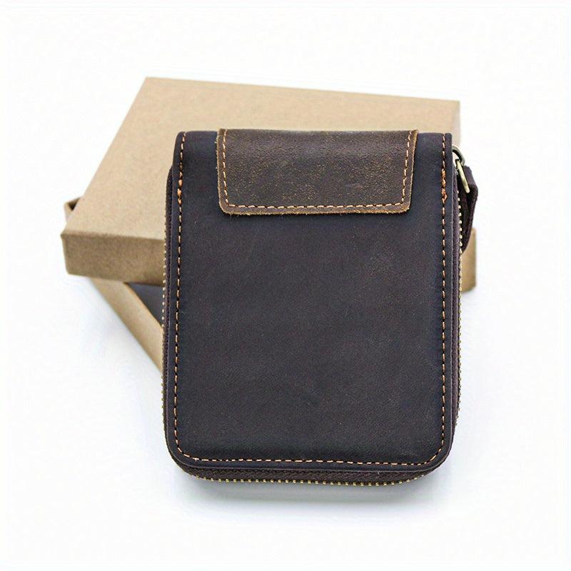 Vintage Cowhide Card Holder Wallet Multifunctional Coin Purse