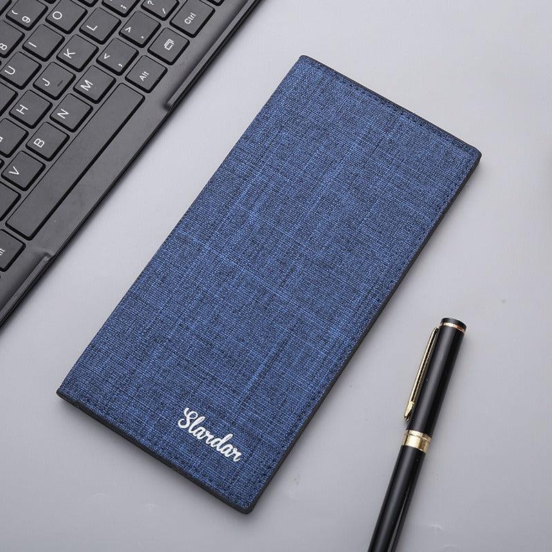 Minimalist Canvas Long Wallet Card Holder Cash Purse Clutch Bag
