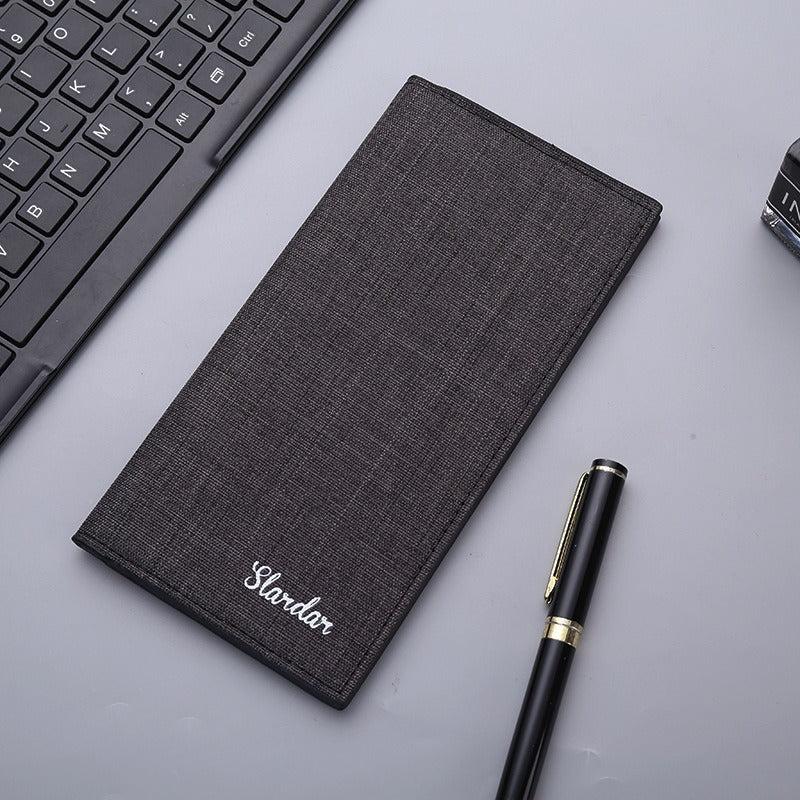 Minimalist Canvas Long Wallet Card Holder Cash Purse Clutch Bag