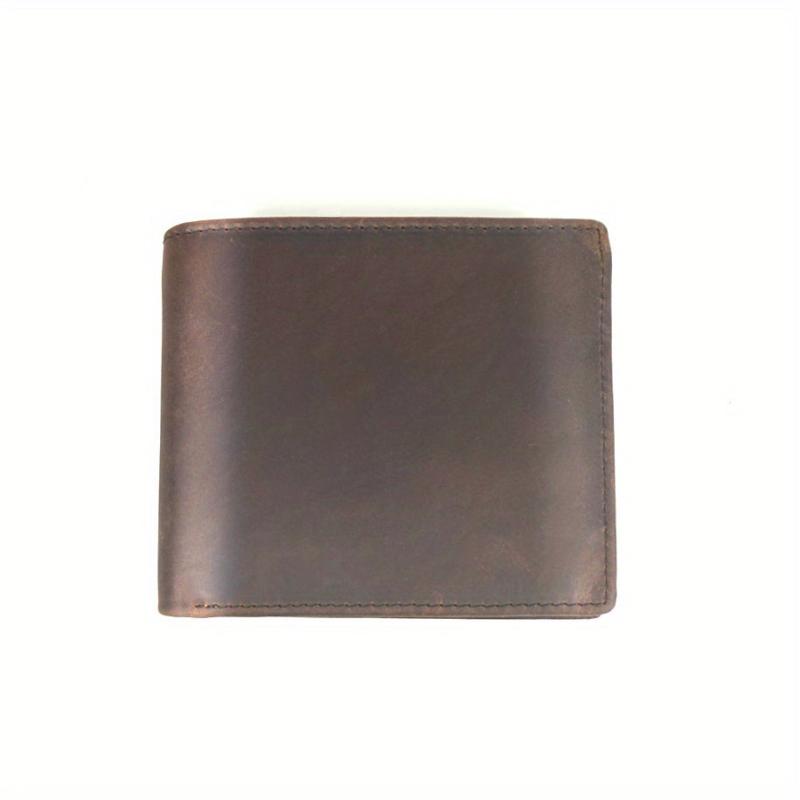 Men's Leather Wallet Money Clip RFID Blocking Card Holder Zipper Coin Pocket