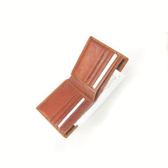 Men's Leather Wallet Money Clip RFID Blocking Card Holder Zipper Coin Pocket