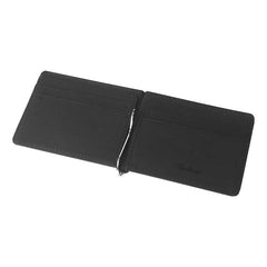 Men's Portable Money Clip Card Case Bifold Card Holder