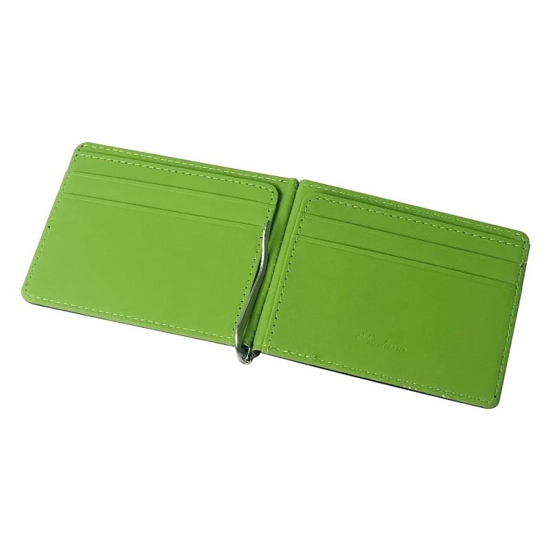 Men's Portable Money Clip Card Case Bifold Card Holder