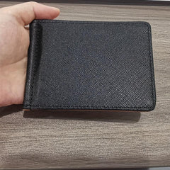 Men's Portable Money Clip Card Case Bifold Card Holder