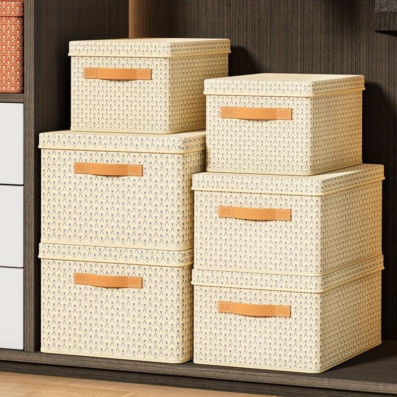 Foldable PP Storage Box with Lid for Clothes and Quilts