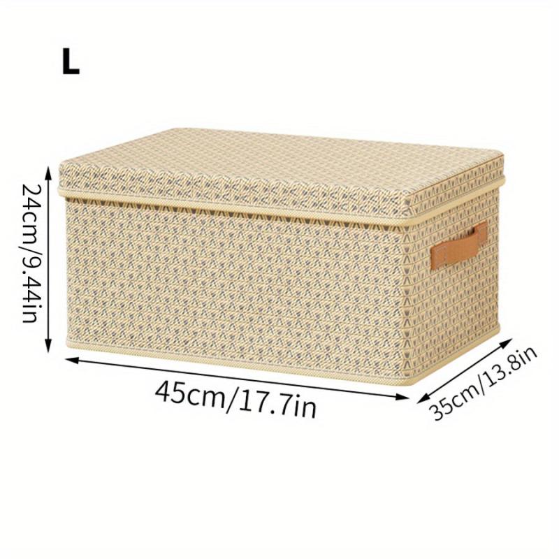 Foldable PP Storage Box with Lid for Clothes and Quilts