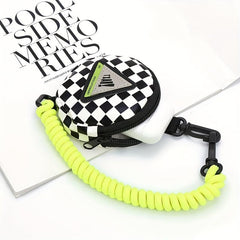 Men's Creative Headphone Key Coin Storage Bag Purse Chain Round Bag