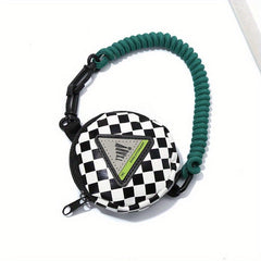 Men's Creative Headphone Key Coin Storage Bag Purse Chain Round Bag