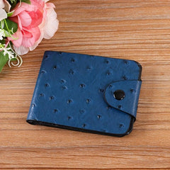 Men's Leather Short Wallet Polka Dot Decor Wallet