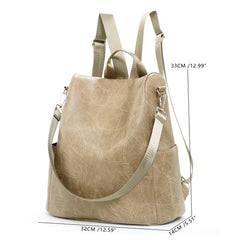 3-in-1 Multifunctional PU Leather Backpack Handbag