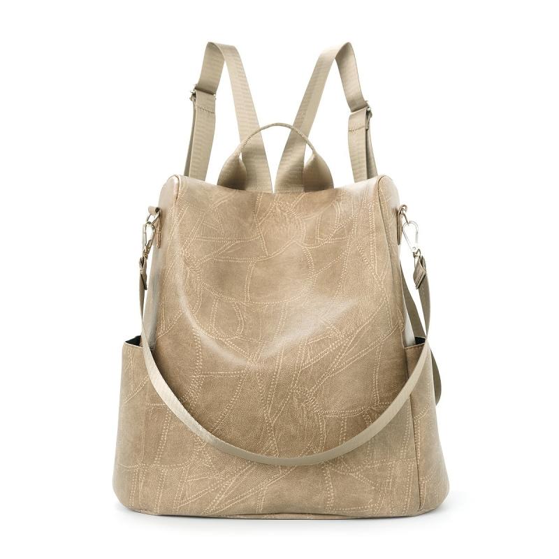 3-in-1 Multifunctional PU Leather Backpack Handbag