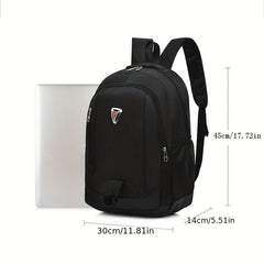 Large Travel Backpack School Bag - Black