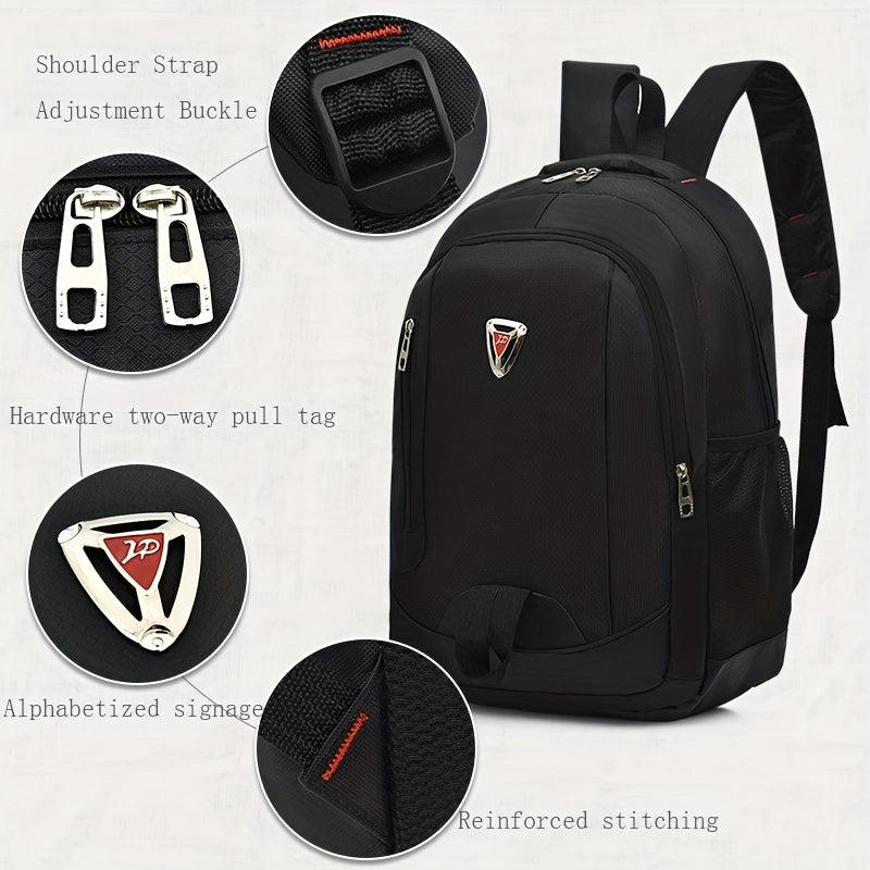 Large Travel Backpack School Bag - Black
