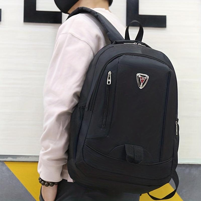 Large Travel Backpack School Bag - Black