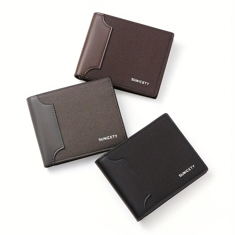 Men's RFID Anti theft Wallet Money Clip Short Wallet