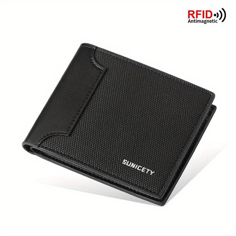 Men's RFID Anti theft Wallet Money Clip Short Wallet
