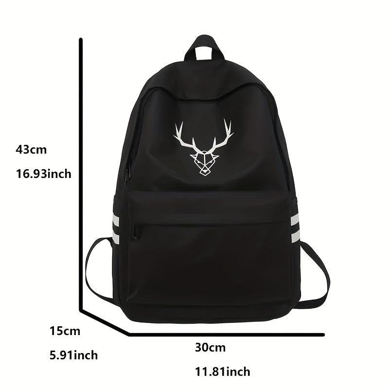 Men's Waterproof Student Backpack Luminous Travel Bag