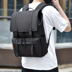 Business Laptop Backpack Black Grey