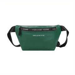 Stylish Letter Print Waist Bag-Crossbody Bag